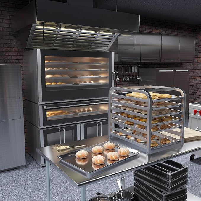 18 in. x 26 in. 19 Gauge Full Size Aluminum Bun. / Sheet Pan. Pack of 12