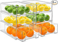 Sorbus Medium Clear Storage Drawers (6 Pack)