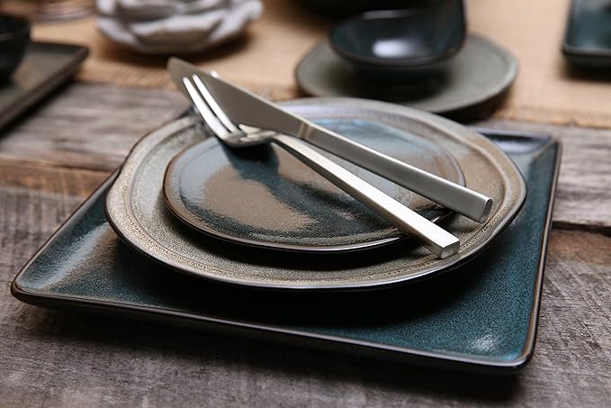 FORTESSA Arezzo 18/10 Stainless Steel Flatware, 5 Piece Place Setting With Knife, Forks and Spoons (Service For 1), Dishwasher Safe, Brushed Silver