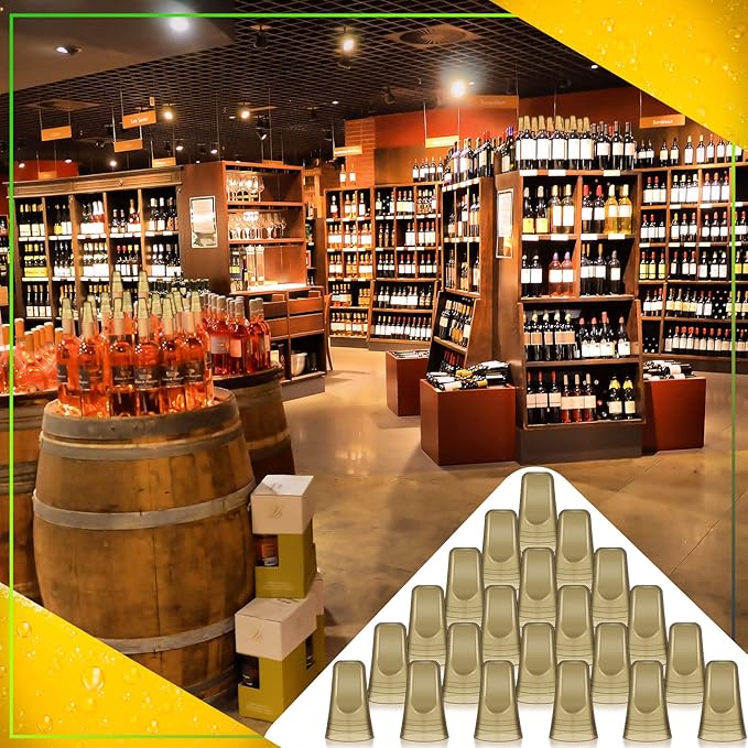 Chengu 100 Pieces Liquor Bottle Covers Pour Spout Covers Bar Toppers for Bottles Universal Pour Dispenser Dust Translucent Silicone Rubber Spout Caps for Bar Home Kitchen Tools Supplies (Champagne)