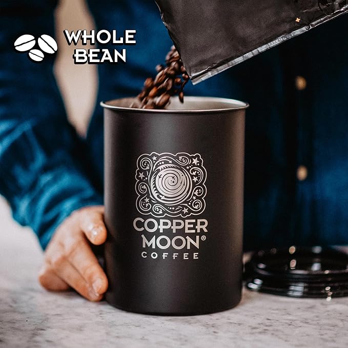 Copper Moon Medium Roast Whole Bean Coffee, French Vanilla, 5 Lb