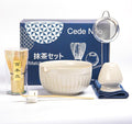 Matcha Whisk Set, Japanese Tea Ceremony Kit, 18oz Spout Bowl, Bamboo Whisk Scoop, Ceramic Holder Sifter Towel,7 pcs Matcha Tea Kit for Matcha Lovers, Christmas, Birthday Gift(White)
