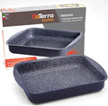 DaTerra Cucina Nonstick Roasting & Lasagna Pan – 16"x12"x3", Ceramic-Coated, Oven & Stovetop Safe to 600°F, Sturdy Base, PTFE, PFOA & Lead-Free, Durable & Stylish Deep Roasting Tray - Made in Italy