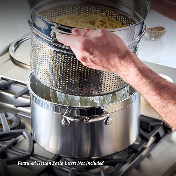 Hestan - ProBond Collection - Professional Clad Stainless Steel Stock Pot, Induction Cooktop Compatible, 8 Quart
