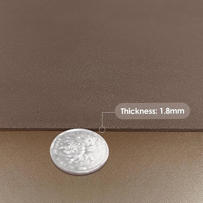 Leather Desk Mat,1.8mm Thick,12x66 Inch Desk Cover,Gold Desk Mat,Desk Protector Mat,Dresser Cover Top,Vanity Protector Mat,Vanity Cover(Mud Color+Champagne Gold,12×66)