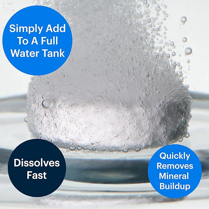 Essential Values Descaling Tablets (12 Count/Up to 12 Uses) for Jura, Miele, Bosch, Tassimo Espresso Machines and Miele Steam Ovens (1 Pack)