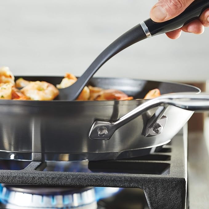 KitchenAid 71010 3-Ply Base Brushed Stainless Steel Nonstick Frying Pan/Fry Pan/Skillet, 12 Inch
