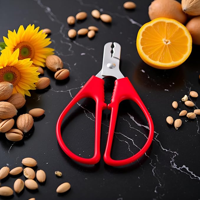 Red Melon Seed Cracker Plier, Sunflower Seeds Plier Opener - Seed Cracker Sheller Opener Peeling Pliers for Melon Seeds, Small Nuts, Specialty Tools and Gadgets Kitchen Utensils and Gadgets