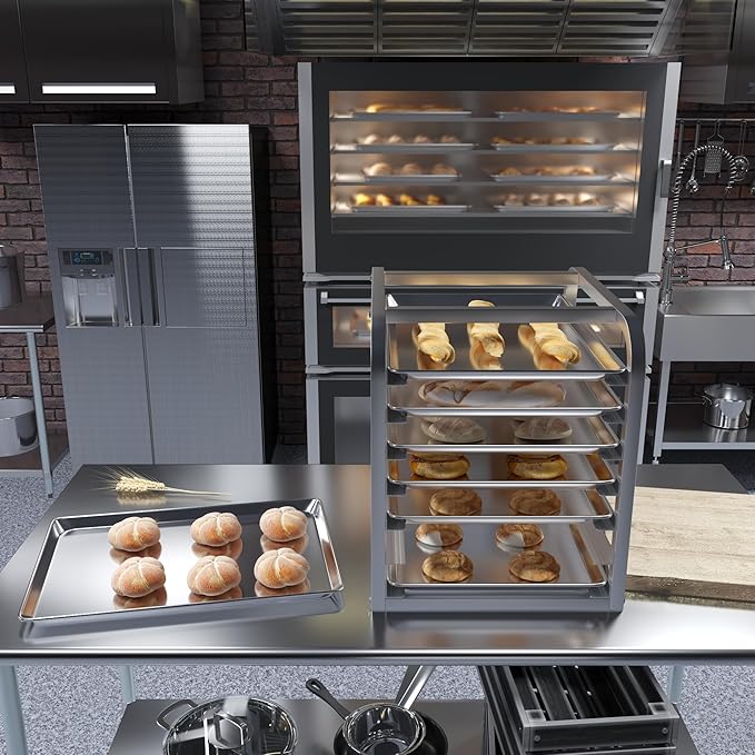 18 in. x 26 in. 19 Gauge Full Size Aluminum Bun. / Sheet Pan. Pack of 12