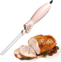 COOK WITH COLOR Electric Knife, 100W Power, Dual Stainless Steel Blades for Precise Cutting, Ergonomic Handle, Low Noise and Vibration, Ideal for Bread, Meat, and Vegetables, Blush