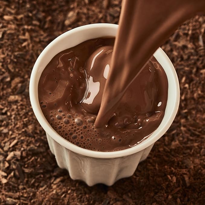 Hotel Chocolat Velvetiser - In-Home Hot Chocolate Machine - Barista-Grade Hot Chocolate Maker - Platinum Edition - 2 Ceramic Podcups & 10 Single-Serve Sachets