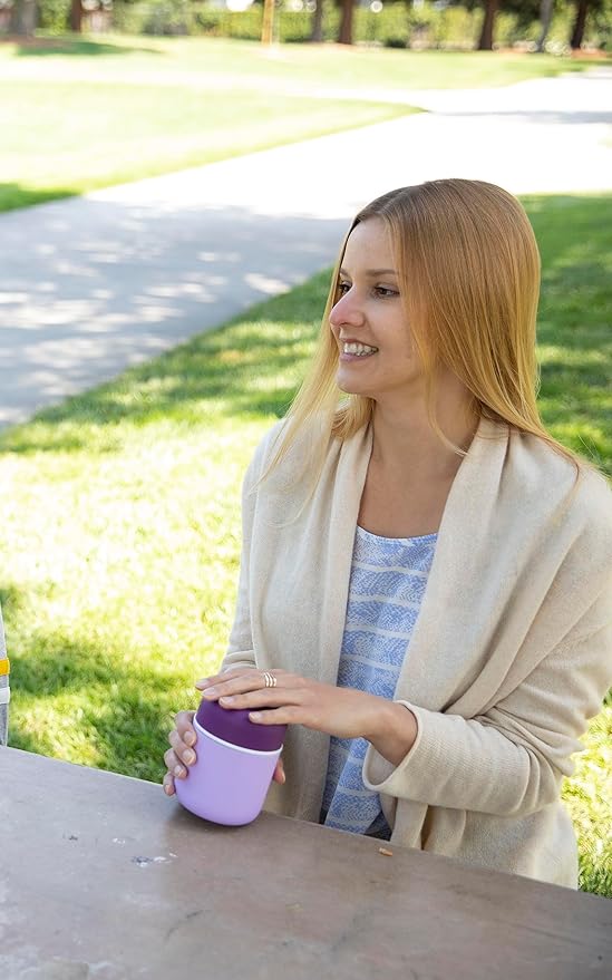 MIRA 9oz Insulated Food Jar Thermo for Hot Food & Soup, Compact Stainless Steel Vacuum Lunch Container - Sky Blue