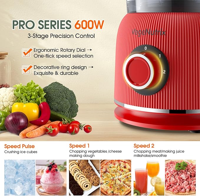 Food Processor and Blender Combo, 88 oz Food Chopper for Meat, Vegetable and Dough, 70 oz 700W Glass Jar Blender with 2 Speeds and Pulse for Smoothie, Nutrient Extractions, and More