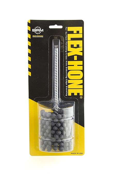 Brush Research BC21212 FLEX-HONE®, 2-1/2" (63.5mm) Diameter, 120 Grit, Silicon Carbide, For Mild Steel, Stainless Steel, Cast Iron and Softer Ferrous Materials
