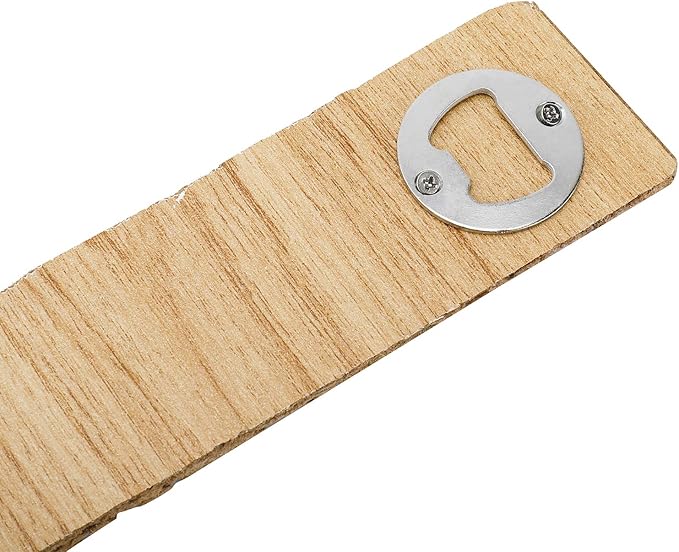 Homend 100Pack Wall Mount Bottle Openers, Mounting Hardware Included, Vintage Rustic Bar(Wood Block is not Included) (Silver)