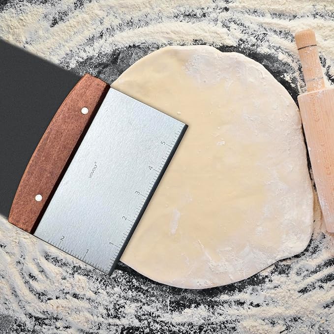 Stainless Steel Metal Spatula Set For Griddle, Grill Spatula Scraper for BBQ/Flat Top Grill- Full Tang Handle -Thicked Blade- Beveled Edges, Great Griddle Accessories for Pancake/Dough Cutter