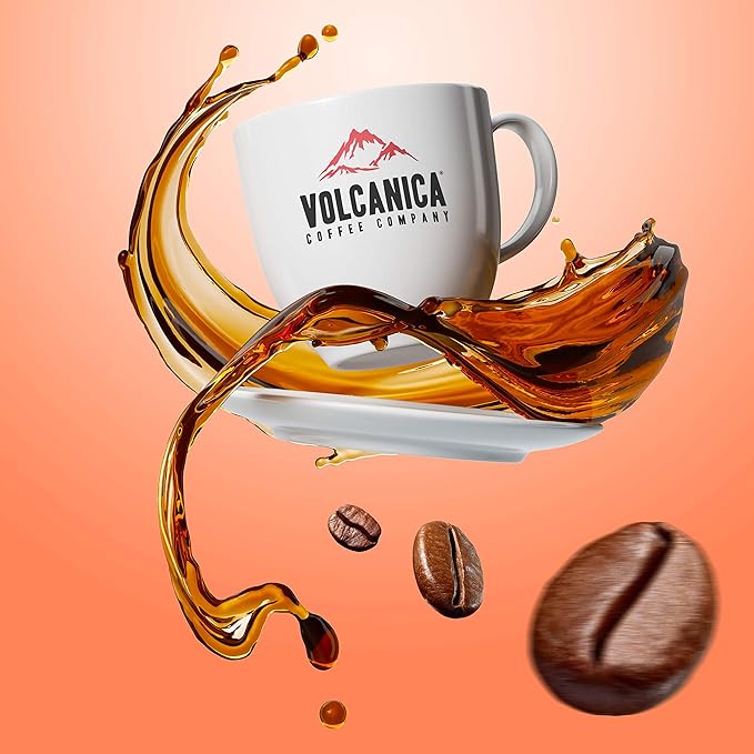 VOLCANICA COFFEE COMPANY Sulawesi Reserve Coffee, Dark Roast, Celebes Kalossi, Whole Bean, Fresh Roasted, 16-ounce