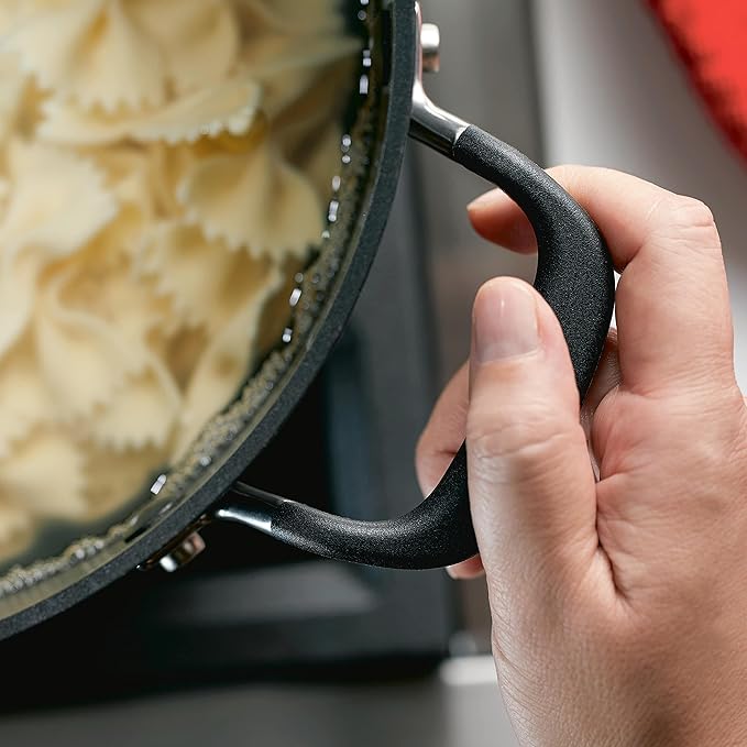 KitchenAid 84805 Hard Anodized Nonstick Stockpot with Lid, 8 Quart - Onyx Black