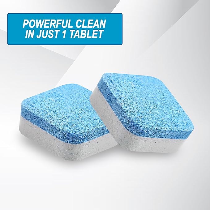 Air Jungles Dishwasher Cleaner Tablets 24 Count, Fragrance Free, Deep Cleaning Descaler Pods, Clean Dishwasher Machine, Remove Limescale, Hard Water, Calcium, Odor, 12 Month Supply