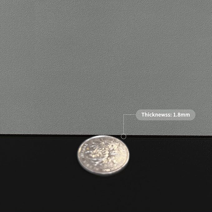 Table Cover Rectangle for Dining Room Table - Can Be Used On Both Sides Waterproof and Easy to Clean Good Flatness Used for Dining Table(Black+Gray 44x96)