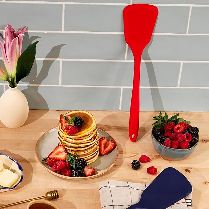 GIR: Get It Right Silicone Spatula for Cooking - 13-Inch Black - Heat Resistant to 425°F & Nonstick - Pancake Flipper & Spatula Turner