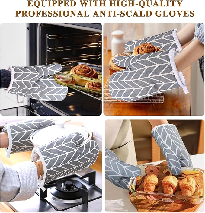 Sourdough Starter Kit Banneton Bread Proofing Basket Baking Set Gift with Heat-Resistant Gloves,Sourdough Baskets Sourdough Tools, Includes 9-inch Round and 10-inch Oval Bread Making Tools