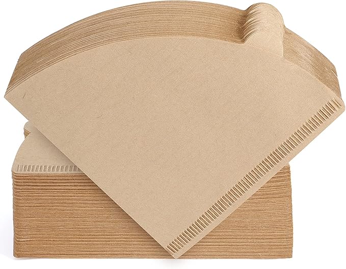 Niveaya 200 Count Cone Coffee Filters, Size 02 Natural Unbleached Paper Coffee Filter, Disposable Cone Filters for Pour Over and Drip Coffee Maker (2-4Cup)