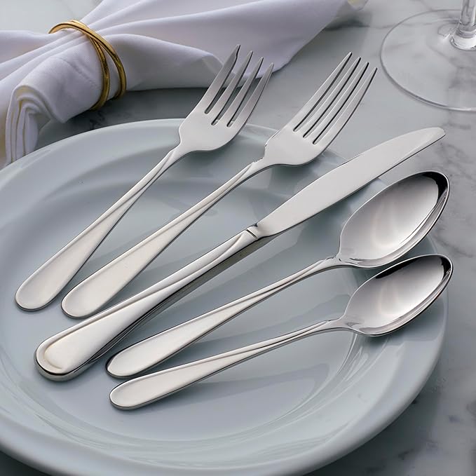 Oneida Flight Everyday Flatware Dinner Knives, 1.00 LB, Metallic
