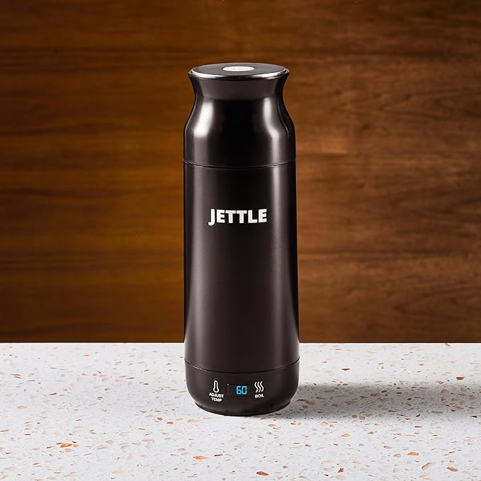 Electric Kettle - Travel Portable Heater for Coffee Tea Milk Soup - Stainless Steel Travel Water Boiler tea pot with Temperature Control - LED - Automatic Power Off - 450ml - Kitchen Appliance