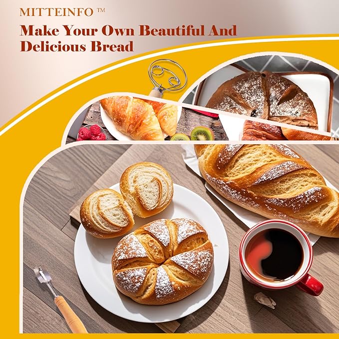 Banneton Bread Proofing Basket Set (9" Round + 10" Oval) with Sourdough Bread Baking Supplies | complete Artisan Baking Tools & Natural Rattan Supplies | All-in-One Gift Set