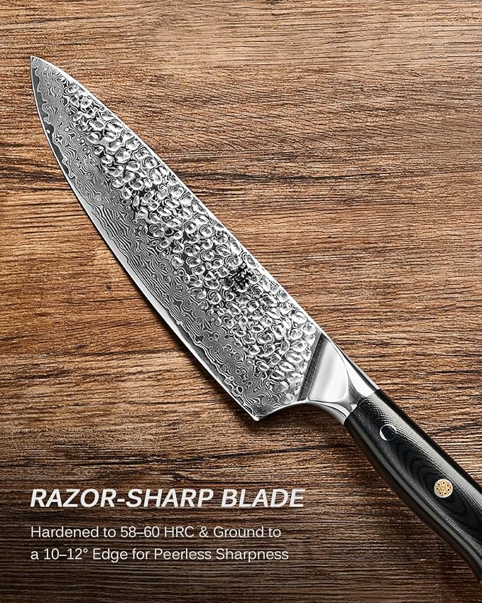 KYOKU Knife Set, 2pc Japanese Kitchen Knife Set for Cooking, 7" Boning 8" Chef Knife with Sheath Gift Box, Professional Sharp Damascus Stainless Steel Knives for Meat Vegetable