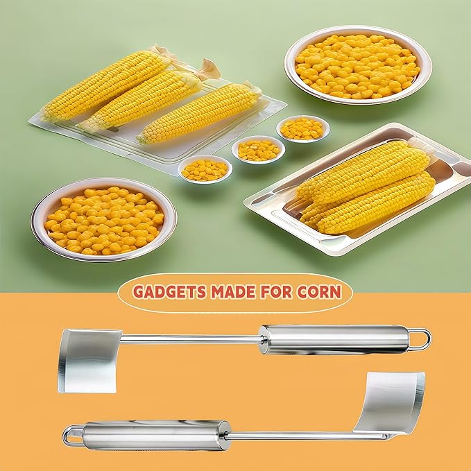 2 Pack Corn Cob Peeler, Corn Stripper, Corn Peeler for Corn on the Cob, Corn Cob Stripper Tool, Efficient Design Perfect for Dining Enthusiasts