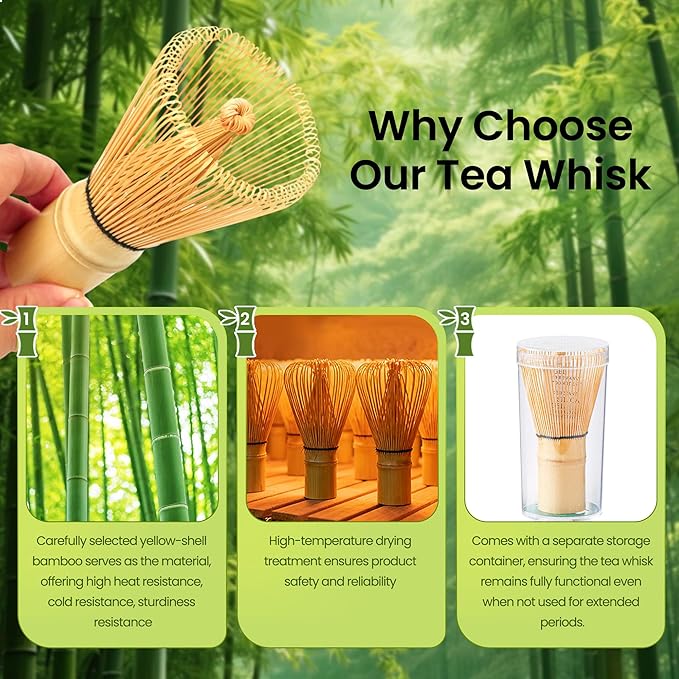 Matcha Whisk Set, Ceramic Matcha Set Desert Series, Matcha Bowl, Matcha Whisk and Holder, Bamboo Scoop, Scoop Rest, Sifter and Tea Towel 7 Pcs Matcha Kit for Birthday Christmas Gift (Pink)
