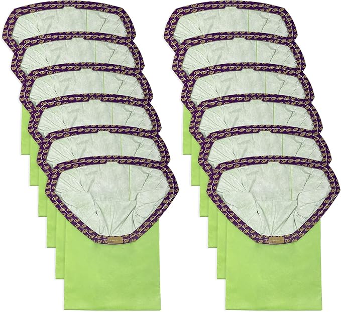 12 Pack 107314 Micro Filter Bags Replacement for ProTeam 6 Quart Backpack Vacuum: Super Coach Pro 6, ProVac FS 6, GoFit 6, GoFit 6 PLUS and GoFree Flex Pro II