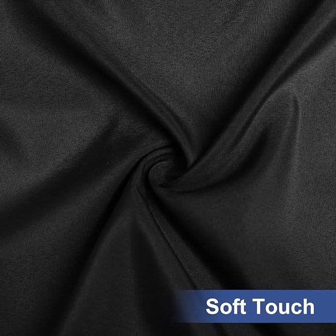 homing Rectangle Table Cloth Cover, Waterproof Polyester Elastic Fitted Tablecloth, Fits for 5 Foot Folding Tables, Washable Table Protector for Picnic, Camping, Outdoor (Black, 30" x 60")