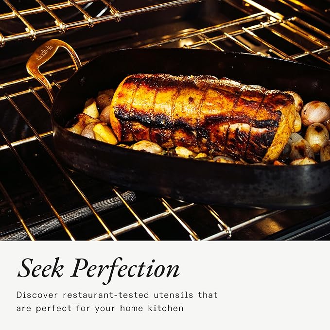 Made In Cookware - Stainless Clad Roasting Pan - 3-Ply Stainless Clad - Professional Cookware - Crafted in Thailand