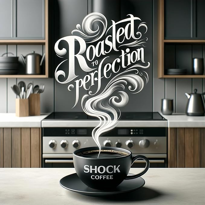 Shock Coffee Whole Bean, The Strongest Caffeinated All-Natural Coffee, Up to 50% more Caffeine. 3 LB