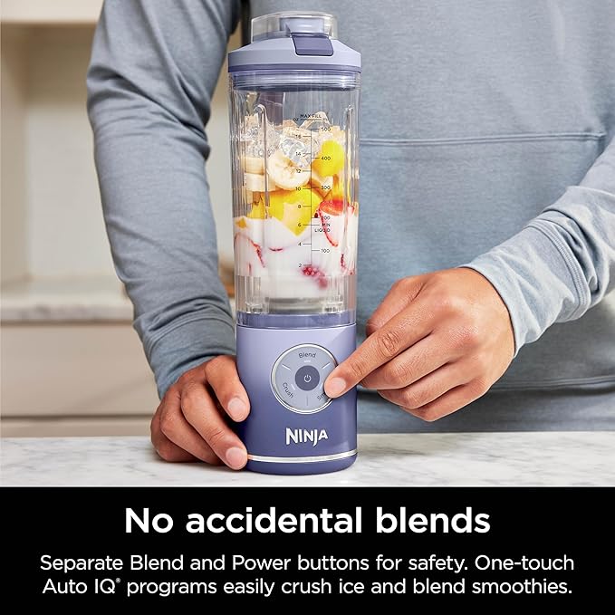 Ninja BC251LD Blast Max Personal Cordless Blender for Smoothies, Blend, Ice Crush, 22 oz. Twist & Go Vessel, Lavender - Certified Refurbished