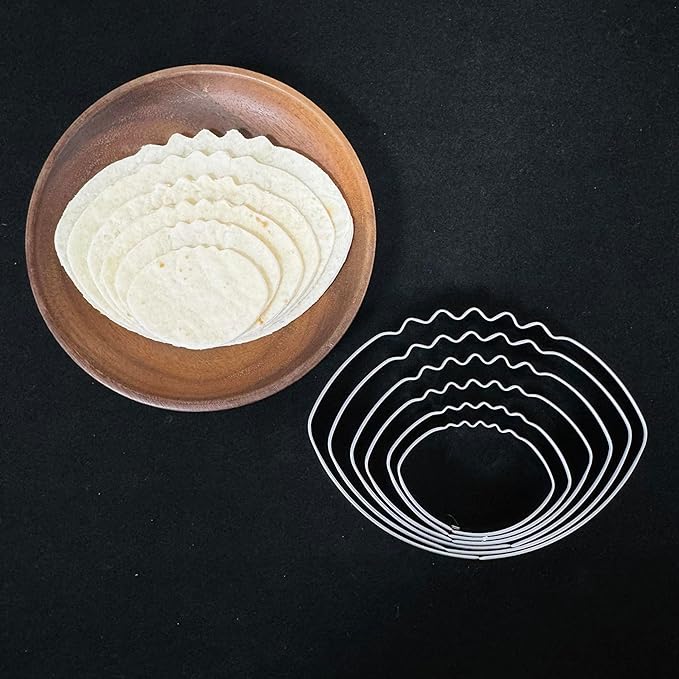 Football Cookie Cutter Set-6 Piece-4.5" 4.0" 3.5" 3.0" 2.5" 2"-Dishwasher Safe-Sports Cookie Cutters Bread and Fondant Baking Molds for Party