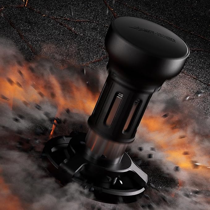 MHW-3BOMBER 58mm Espresso Tamper, Coffee Tamper with Sound Feedback for Barista, Impact Tamper Tool Espresso Espresso Hand Tamper with 4 Spring Loaded Fits 58mm Portafilter, YU Series, T5862-OS