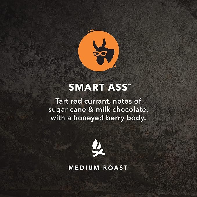 Kicking Horse Coffee, Smart Ass, Medium Roast, Whole Bean, 2.2 Pound - Certified Organic, Fairtrade, Kosher Coffee
