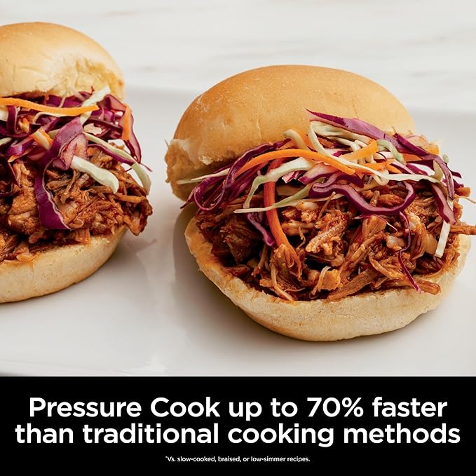 Ninja Foodi 10-in-1 Pressure Cooker & Air Fryer, 6.5 Quart - Stainless Steel Multi-Cooker with Precise Heating - Perfect Holiday Gift & Healthy Fast Cooking (OS300)