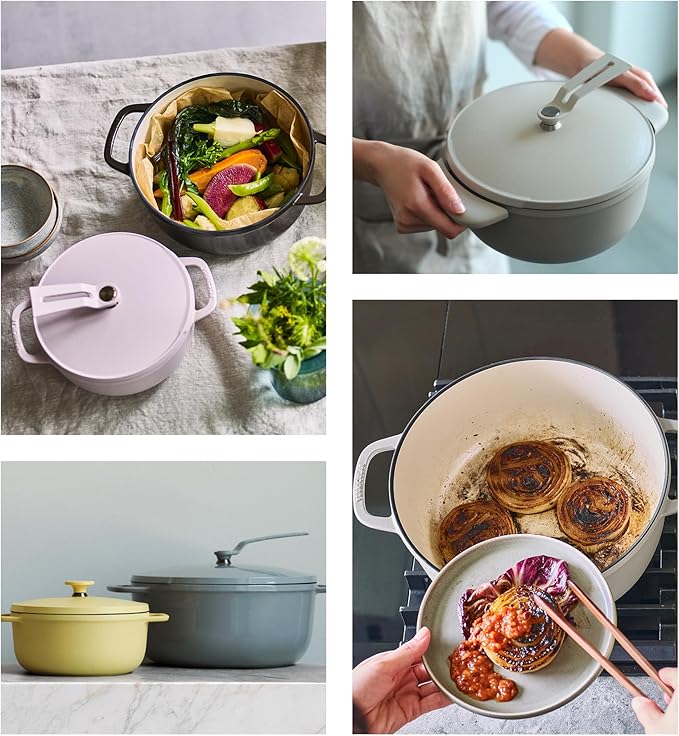 Vermicular Oven Pot 2.0 | Lightweight Enameled Cast Iron Pot | 18cm (2 Qt) | Non-Toxic | Induction-compatible | Dutch Oven | Made in Japan | Hazelnut Brown