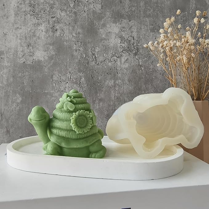 Honeycomb Turtle Flower Animal Resin Mold - Jewelry Casting Mold, Craft Supplies, 3D Silicone Mold for Resin Casting and Candle Making