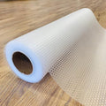 EVALAND 21.6" x 20 FT Non-Slip Shelf Liner, Non-Adhesive, BPA-Free, Waterproof Pantry Liner for Shelves, Easy to Cut, Oil-Proof Shelf Liners for Kitchen, Cabinets, Drawers, Refrigerator, Clear