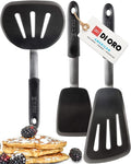 DI ORO - Chef Series FLEX Silicone Spatula 600ºF Heat-Resistant Flexible Silicone Rubber Turner Spatulas (3-Piece Set)