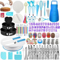 722pcs Cake Decorating Kit - Baking Supplies with Springform Pans, Cake Rotating Turntable, Icing Piping Bags and frosting Tips Set - Cake Decorating Tools for Beginners