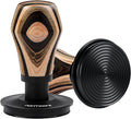 Normcore 53.3mm Coffee Tamper V4, Spring Loaded Tamper with Titanium PVD Coating Ripple Base, Espresso Tamper Fits 54mm Breville Sage Portafilters, Colorful Wood Handle