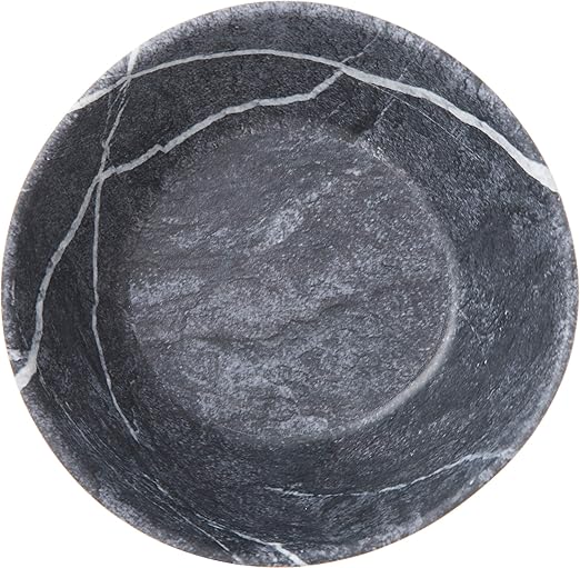 Carlisle FoodService Products Ridge Reusable Plastic Bowl Soup Bowl for Home and Restaurant, Melamine, 8 Ounces, Soapstone, (Pack of 24)