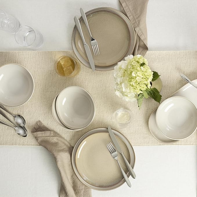 Oneida Mooncrest 65-Piece Flatware Set, Service for 12 Silver